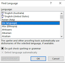 Why Does Word Think There S Italian In A Document That Shouldn T Contain Any Super User