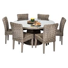 60 inch round dining table with 6 chairs set. Royal Vintage Stone 60 Inch Outdoor Patio Dining Table With 6 Chairs Walmart Com Walmart Com