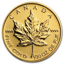 Canada 1 20 Oz Gold Maple Leaf Random Year