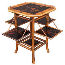English Bamboo Tea Table With Folding Sides Bamboo Furniture Tea Table Furniture