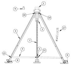 5th wheel kingpin stabilizer tripod with padlock. Alumilite King Pin Tripod Stabilizer Aluminum Ultra Fab Products