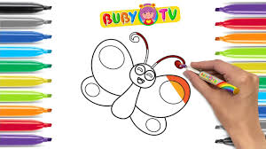 Ciao, oggi ho provato a disegnare george la scimmietta curiosa. Impara A Disegnare Una Farfalla Tutorial Di Disegni Facili Di Animali Per Bambini Youtube