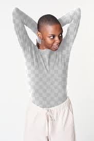 Png Black Woman In Long Sleeved T Shirt Free Image By Rawpixel Com Roungroat In 2020 Clothing Mockup Free Shirts Black Women