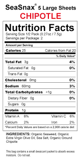Seasnax chipotle roasted seaweed snacks. Spicy Seaweed Snacks Seasnax Spicy Chipotle Single Case
