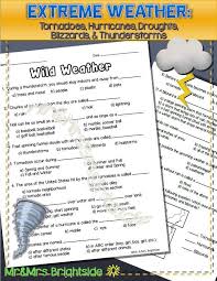 Wild Weather Weather Science Teaching Weather Weather Lessons