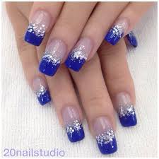 Instagram Photo By 20nailstudio Nail Nails Nailart Blue Nail Art Designs Blue Nail Art Blue And Silver Nails