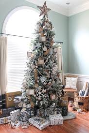 How To Decorate A Flocked Farmhouse Christmas Tree The Turquoise Home Christmas Fireplace Decor Christmas Tree Inspiration Farmhouse Christmas Decor