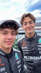 Adding a splash of colour to our British GP look 🎨 Our race suits for  Silverstone 🤵