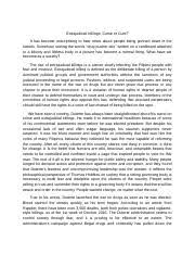 Contextual translation of critique paper into tagalog. Critique Paper Body Collector Docx Mecy B Petilla Abmt201p Body Collector We Should Value Human Rights Big And Small Human Rights Is For All These Course Hero