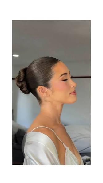 Slick Back Bridal Hair