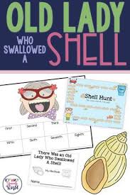 There Was An Old Lady Who Swallowed A Shell Speech Therapy Activities Language Language Therapy Activities Speech Language Activities