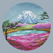 Decide where on your sweater you would like to. Fujiama Counted Cross Stitch Pattern Pdf Japan Sakura Etsy Cross Stitch Landscape Counted Cross Stitch Patterns Free Cross Stitch Patterns Free