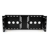 Staffa di montaggio 4U per display LCD VESA per armadi rack 19'' - Supporto  per monitor VESA universale in acciao pressato a freddo - Staffa 4U per ...