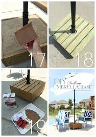 Diy Rolling Umbrella Base Confessions Of A Serial Do It Yourselfer Patio Umbrellas Diy Outdoor Umbrella Stand Diy Umbrella Base