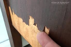Remove all loose pieces of damaged wood as well as all loose or peeling paint. The Best Way To Fix Chipped Wood Furniture