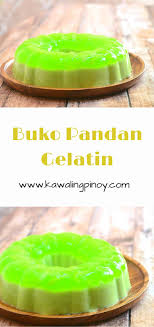 Buko Pandan Gelatin Recipe Filipino Food Dessert Filipino Desserts Gelatin Recipes