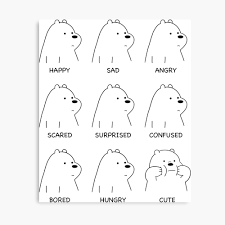 Bear in mind that flashing the device with the tool must erase all the data from the handset. Ice Bear Moods Metal Print By Summermint Redbubble
