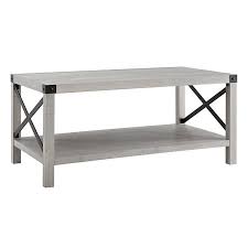 Farmhouse coffee tables are an essential element to any family room. Stone Gray Modern Farmhouse Coffee Table Kirklands