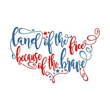 Land Of The Free Cuttable Design Cricut Cricut Design Silhouette Design