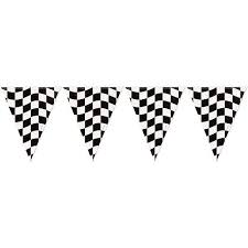 Black And White Checkered Flag Banner Flag Banner 10 X12 Black White Check Walmart Com Flag Banners Party Flags Black And White