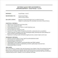Job Description Like The Use Of Essential Desirable Criteria Job Description Template Hospital Jobs Driver Job