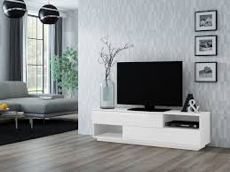 Korpus weiss matt | front hochglanz weiß. Agnes Tv Board Lowboard Fernsehtisch Weiss Sonoma Schwarz Matt 160 Cm Esa Home