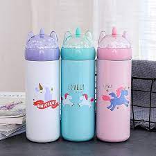 Unicorn Stainless Steel Thermos Cup Unilovers Unicorn Water Bottle Thermos Cup Stainless Steel Bottle