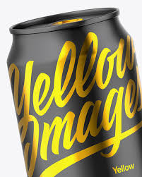 Download Two Matte Cans Mockup In Can Mockups On Yellow Images Object Mockups PSD Mockup Templates