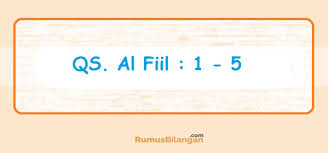 Yakni diambil dari awal ayat pertama. Download Mp3 Surat Al Fiil Kandungan Surat Al Fiil Lengkap