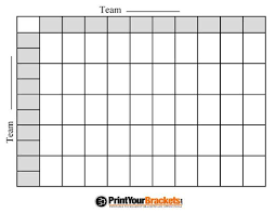 Printable Nfl Football 50 Square Grid Office Pool Superbowl Squares Football Squares Football Squares Template