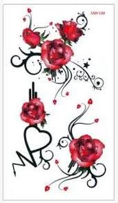 A little minimalist black rose women wrist tattoo. Temporary Tattoo For Man Woman Waterproof Stickers Makeup Maquiagem Make Up Love Rose Heart Tattoo Wm199 Tatoo Sleeve Tatoo Brushtatoo Stocking Aliexpress
