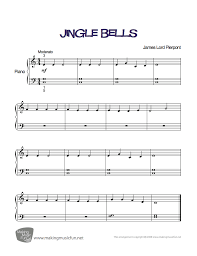 Jingle Bells Beginner Piano Sheet Music Digital Print Visit Makingmusicfun Net For Free Sheet Music Musi Piano Sheet Music Sheet Music Print Sheet Music