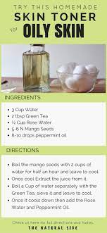 A Natural Skin Toner Which Contains Green Tea Rose Water Mango Seeds Peppermint Oil The Best Homemade Sol Natural Skin Toner Homemade Skin Toner Skin Toner