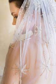 L Etoiles Starry Night Embroidered Celestial Veil Etsy Veil Celestial Wedding Wedding