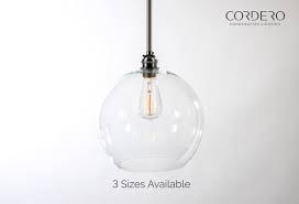 Clear Globe Pendant Light Fixture