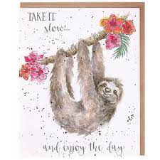 Maybe you would like to learn more about one of these? Hanging Around Sloth Birthday Card Wrendale Designs Miniature Expressions
