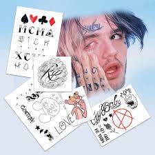 Lil Peep Temporary Tattoos Fashiontats Com Lil Peep Tattoos Temporary Tattoo Designs Tattoo Designs