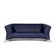 Rolf Benz 322 Leder Sofa Blau Zweisitzer Couch 10517 Sofa Couch Wohnzimmer Sessel