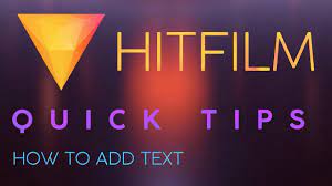 In the dialog box, ensure that the template is the same setting as your project. How To Add Text In Hitfilm Quick Tips Youtube