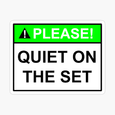 Alu dibond eignet sich für kleine und große schilder. Bitte Leise Auf Das Set Schild Poster Von Sumoshark Redbubble