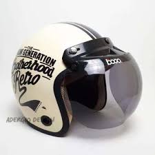Kaca helm bogo warna dark smoke merk igloo. Jual Helm Bogo Retro Ori Online Model Terbaru Blibli Com