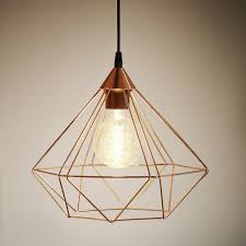 Bronze round cage ceiling light by lime tree london. Eglo 94194 Tarbes Copper Coloured Cage Pendant Light