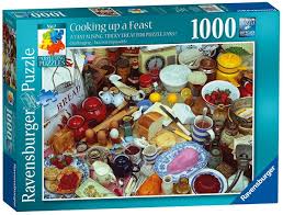 It all starts with the basics, and soon enough you realize that you can become the next winner of masterchef or exchange recipes. Ravensburger 19583 Cooking Up A Feast 1000 Teile Puzzle