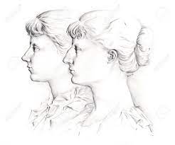 Excel at drawing pencil sketches and create depth and drama in your drawings. Pencil Drawing Profile Girls Stock Photo Picture And Royalty Free Image Image 24633008
