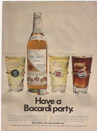 Ron Bacardi Superior Puerto Rican Rum Bacardi Party 1972 Original Print Ad Pinup Bacardi Bacardi Rum Rum
