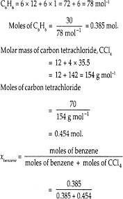 Calculate The Mass Percentage Of Benzene C6h6 And Carbon Tetrachloride Ccl4 If 22 G Of Benzene Is Dissolved In 122 G Of Carbon Tetrachloride From Solutions Class 12 Jac
