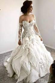 Gorgeous Sweetheart Wedding Dress With Detachable Sleeves Unique Bridal Dress With Ruffles N2429 Romantic Bohemian Wedding Dresses Simple Wedding Dress Short Bohemian Wedding Dresses