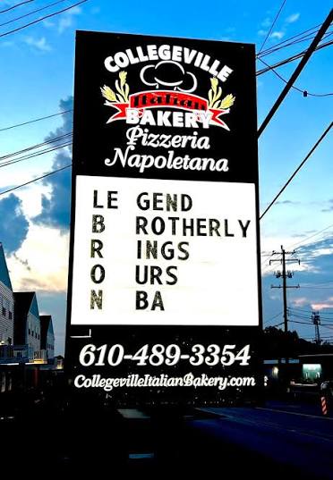 THE SIGNS HAVE SPOKEN. LeBron to the Sixers! We didn't say it… the signs  did! While everyone debates the biggest “breaking news” in basketball.  Welcome to Philadelphia! “We're more than a bakery!”