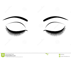 Closed Eyes With Black Eyelashes On A White Background Download From Over 68 Million High Quality Stock Photos Image Eyelashes Closed Eyes Double Eyelashes