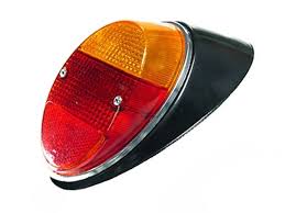 Vw Red Amber Tail Light Assembly European Style Left Beetle 1962 1967 Ebay Tail Light Beetle Light